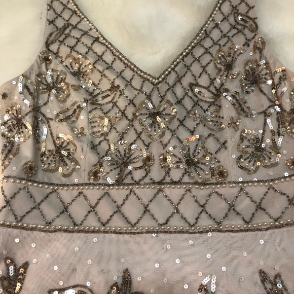 Adrianna Papell beaded dress, beautiful - Picture 3 of 7